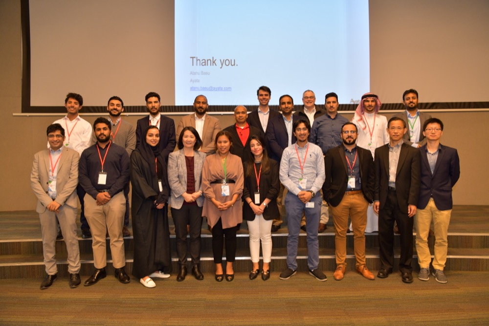 Group photo of attendees at a DGS recognition event
