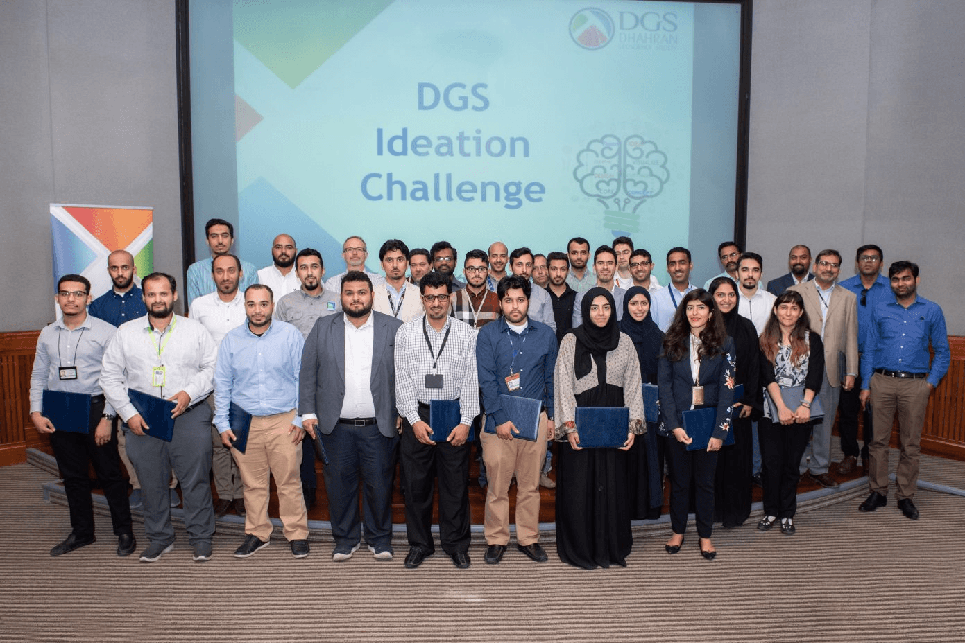 Group photo of participants at the DGS Ideation Challenge