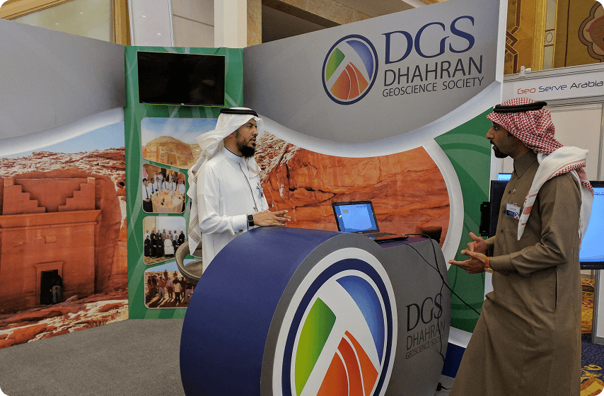 DGS exhibition stand at an industry event