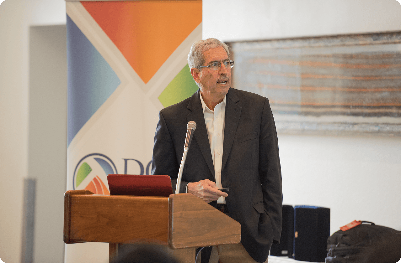 Speaker presenting at a DGS technical luncheon