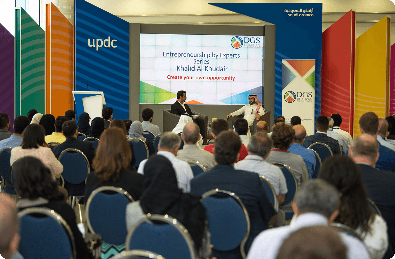 Young professionals gathered at a DGS event